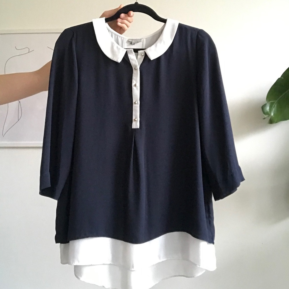 Tristan layered blouse